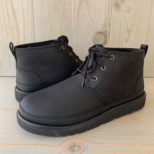 UGG NEUMEL WEATHER 2 BLACK TNL  LEATHER WATEPROOF BOOTS US 14 NIB